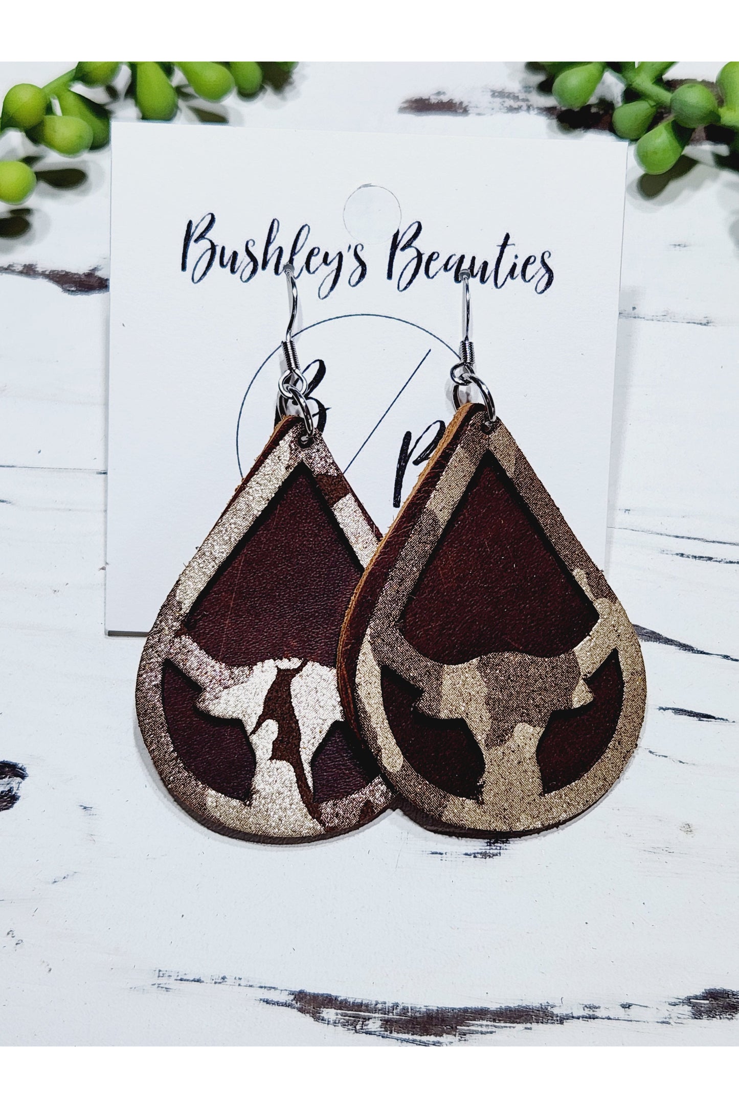 Brown Camo Bullhead Teardrops