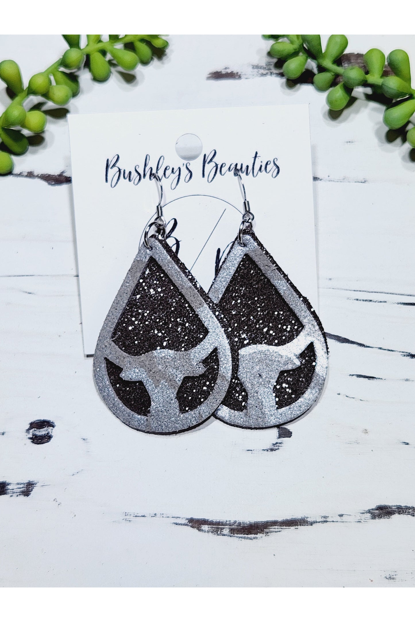 Grey Camo and Brown Bullhead Teardrops