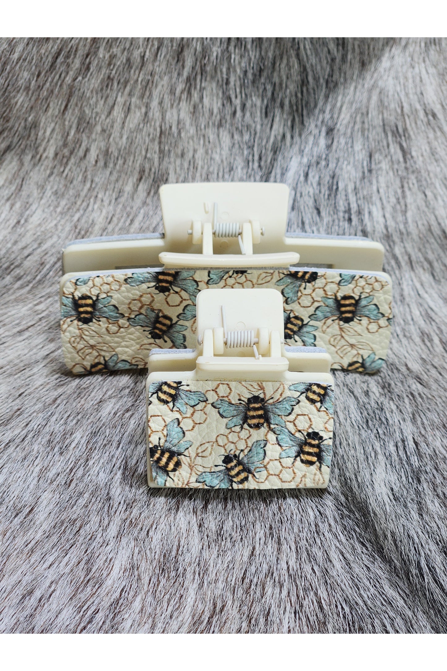 Honey Bee Hair Clips