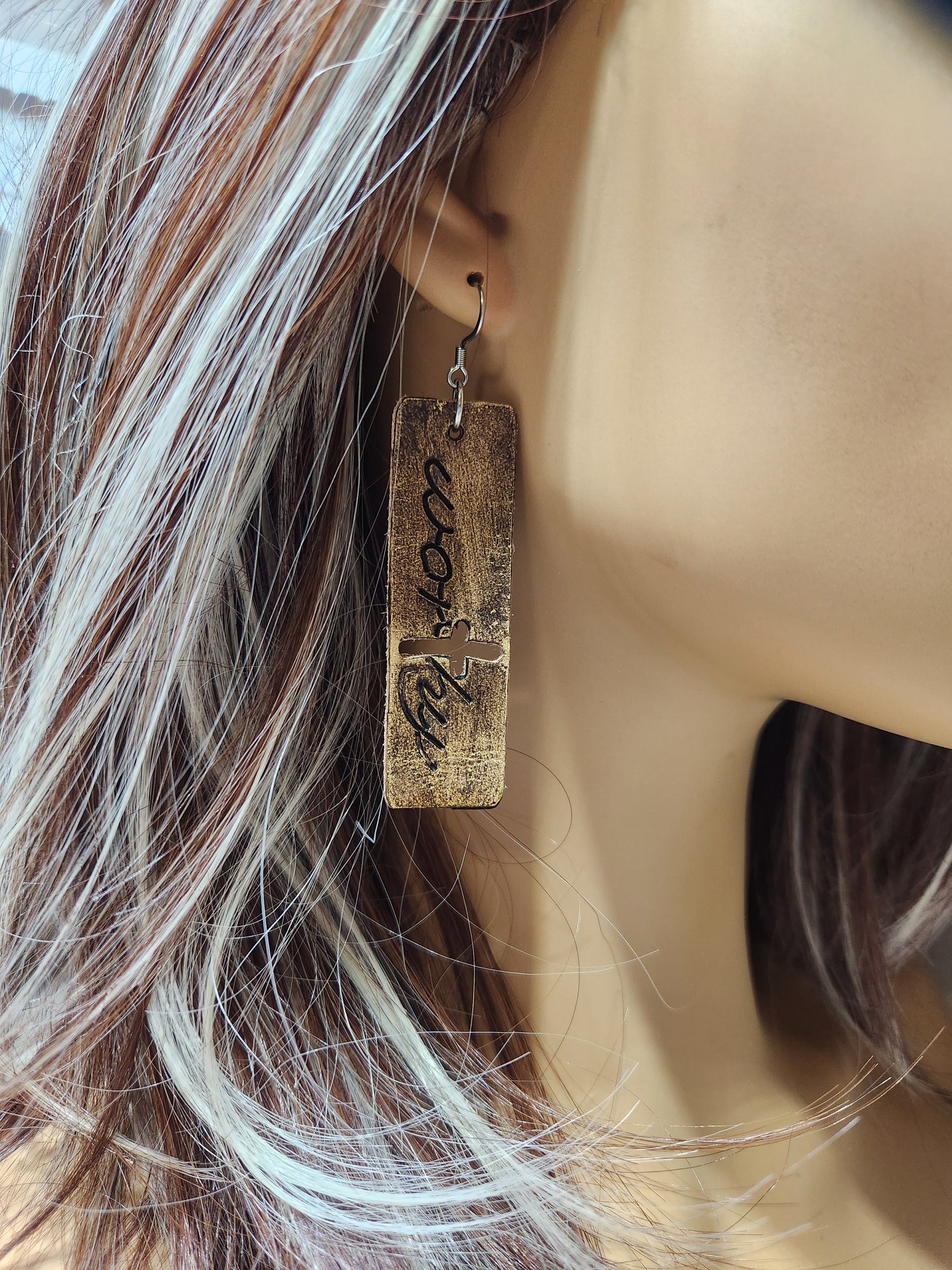 Antiqued Worthy Earrings