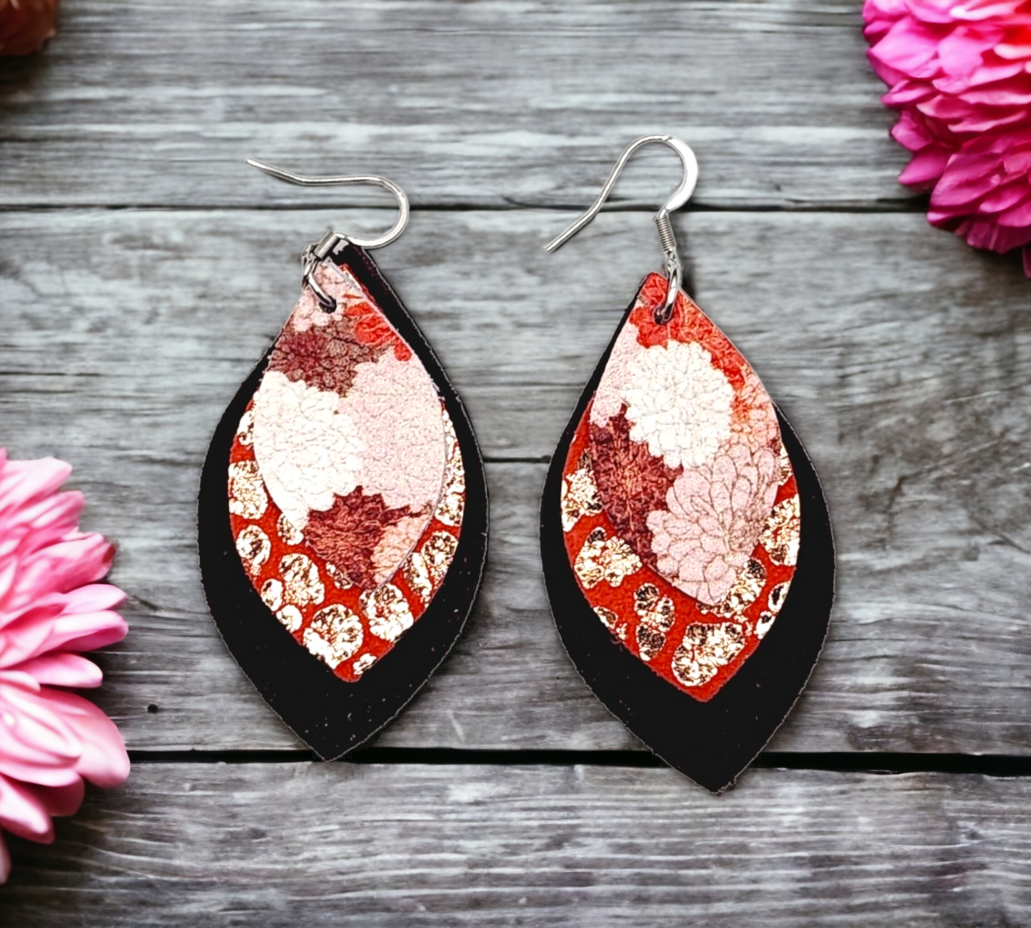 Chrysanthemum Floral Stacked Diamond