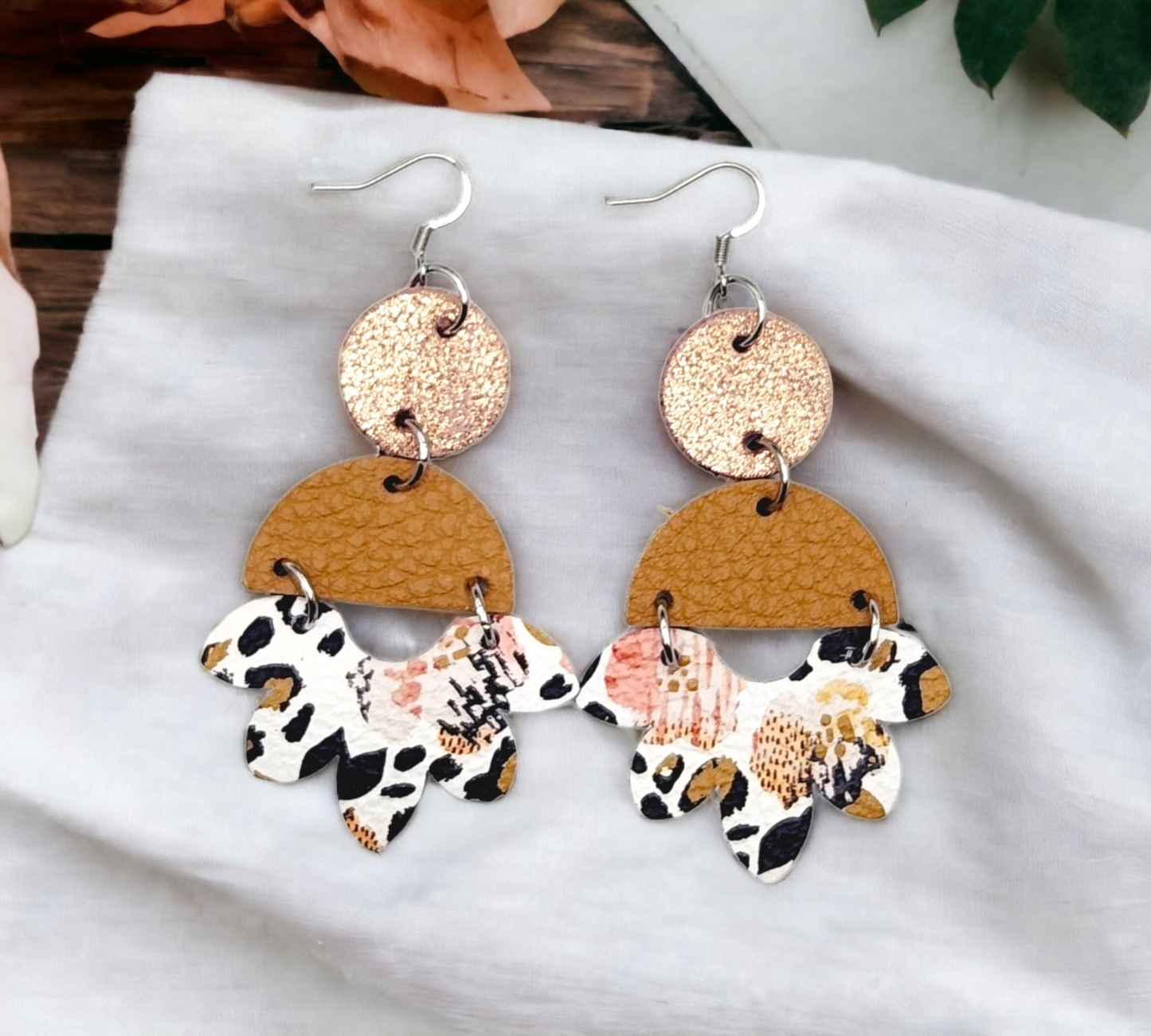 Leopard and Pansies Flower Petals