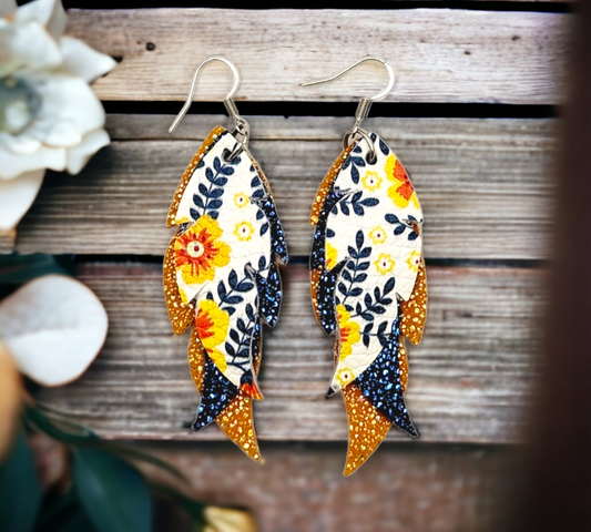 Fall Floral Feathers