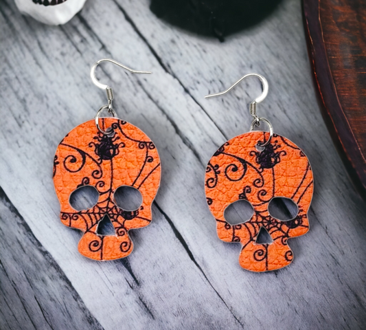 Orange Spider Skulls