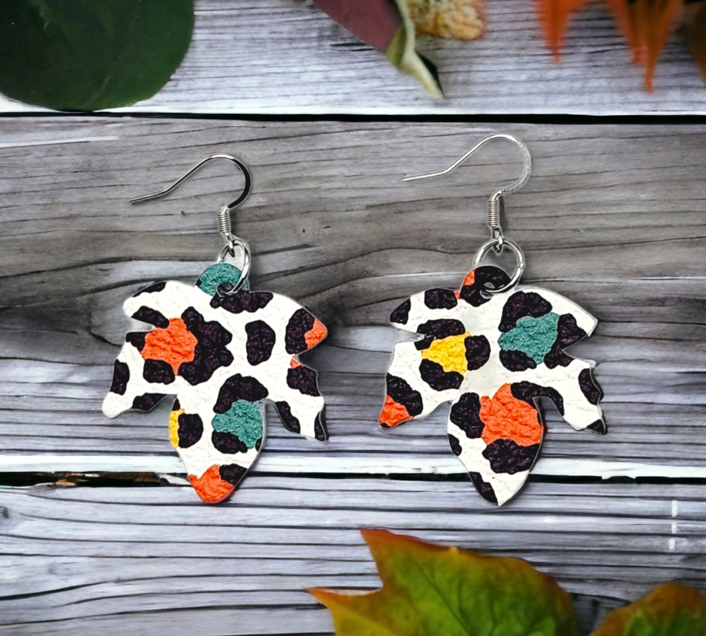 Fall Leopard Maple Leaves
