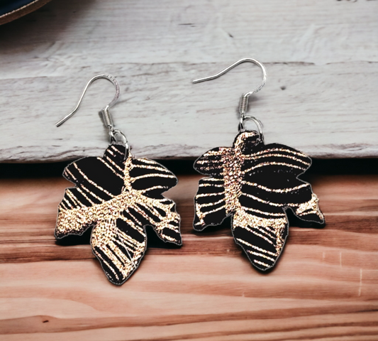 Bronze and Black Maple Leaves