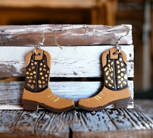 Brown Leopard Boots