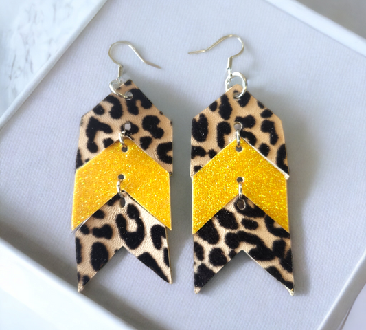 Leopard and Yellow Chevron