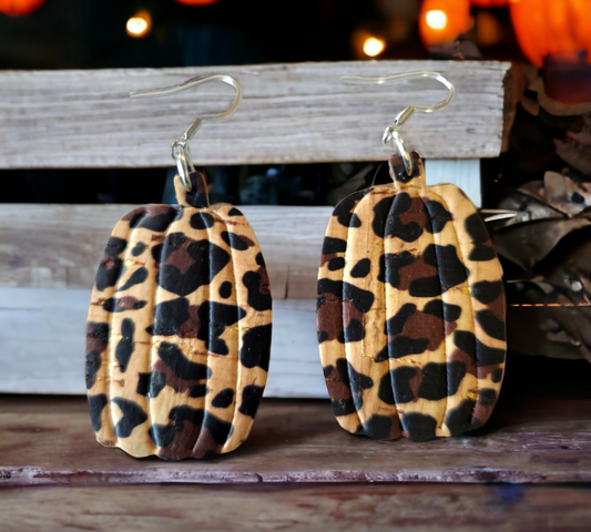 Embossed Leopard Pumpkins