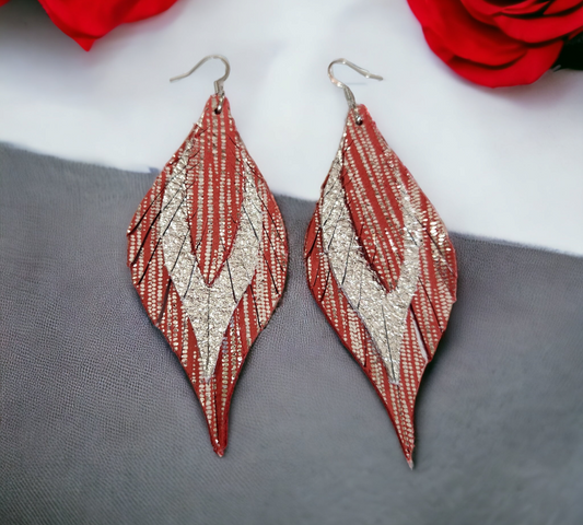 Red and Silver Rainy Day Gladys