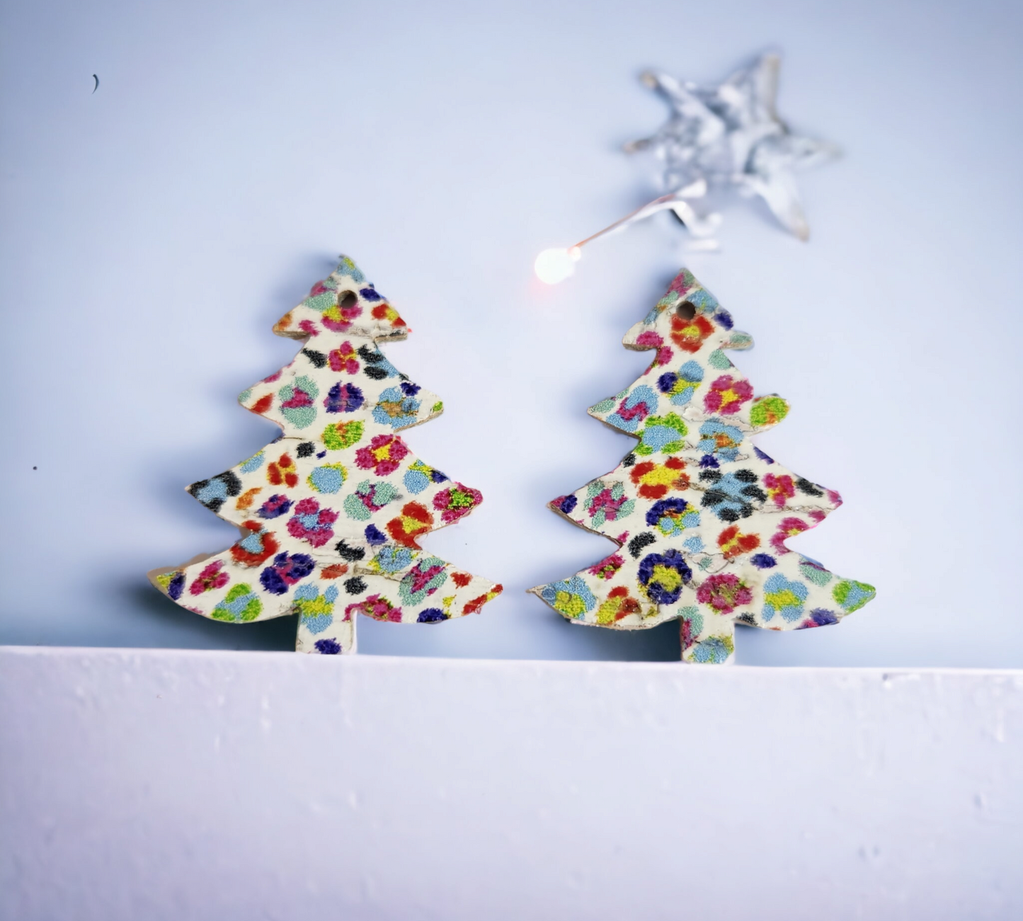 Multi colored Christmas Trees