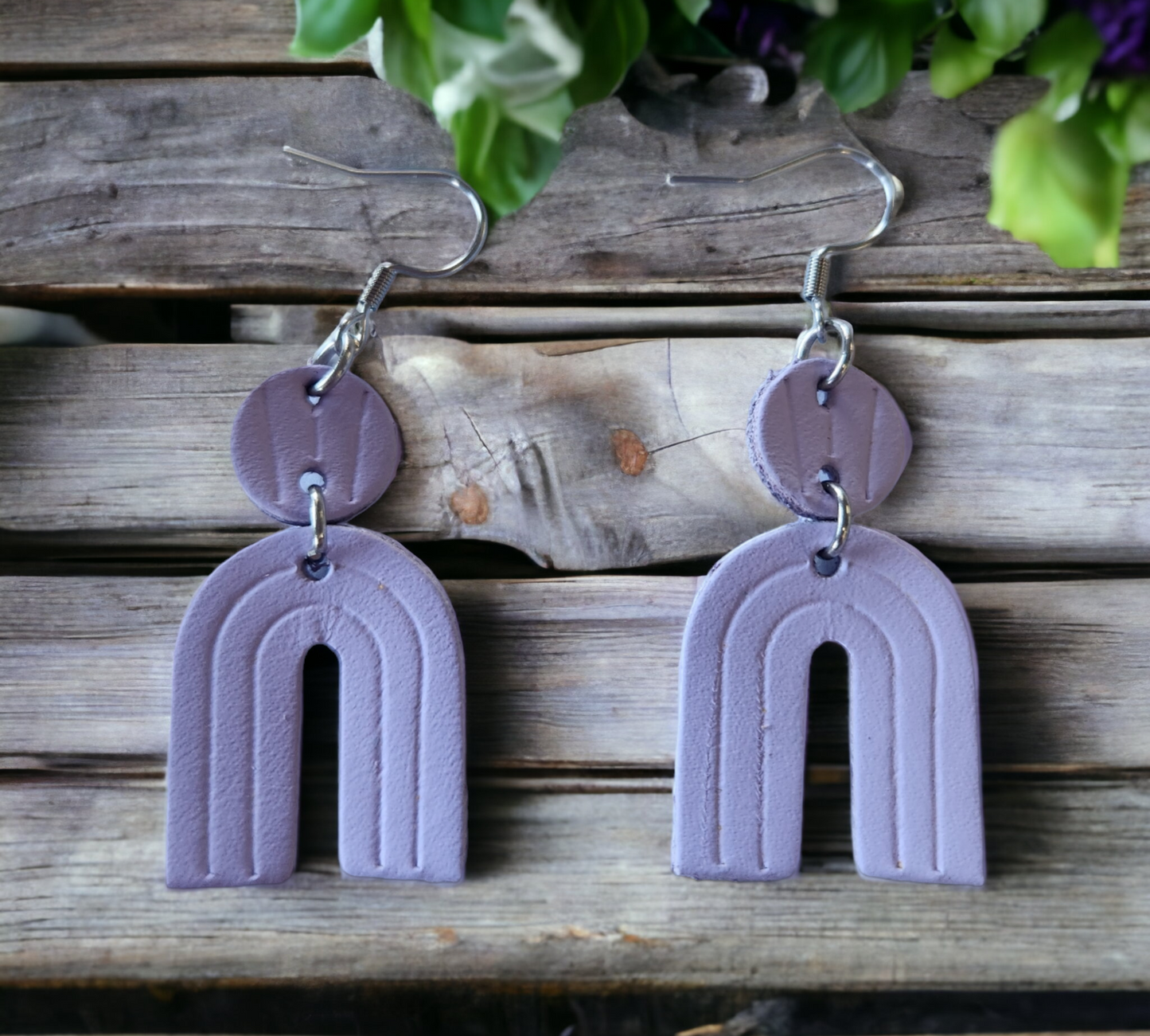 Embossed Arch Earrings