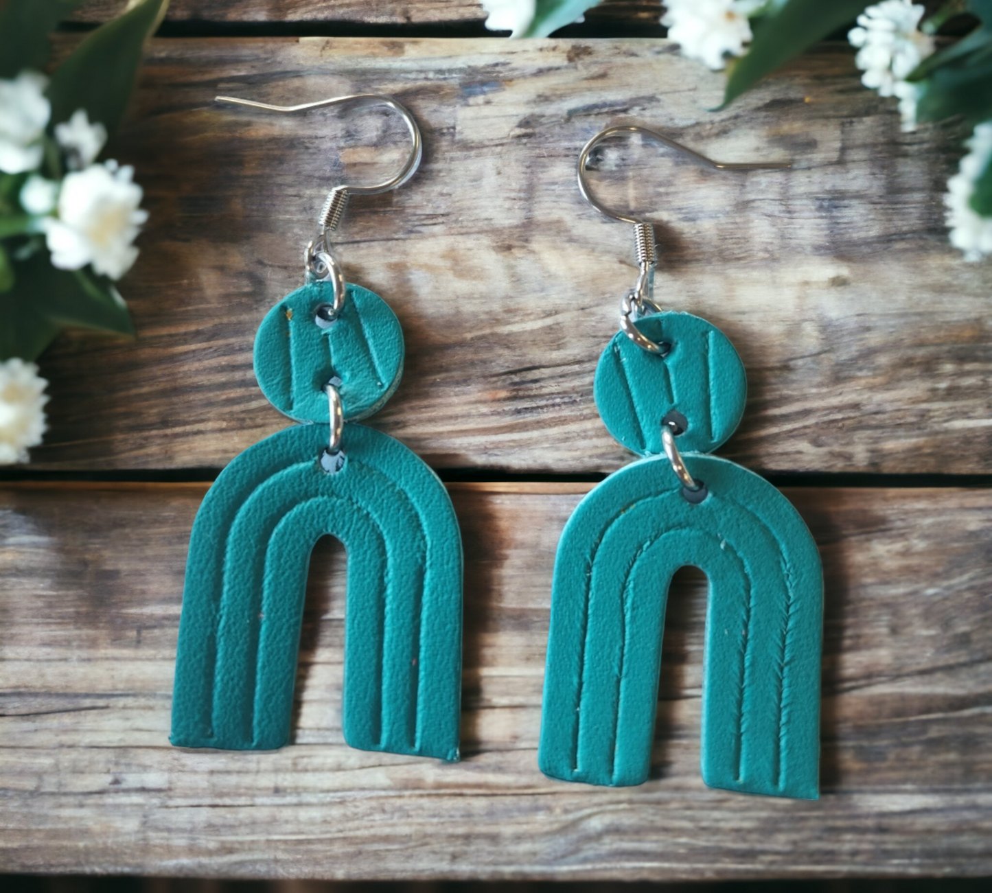 Embossed Arch Earrings