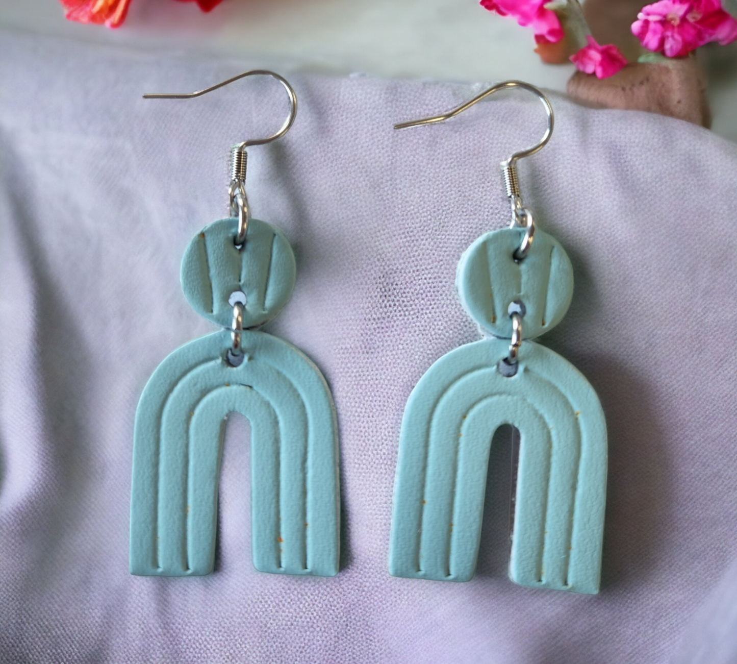Embossed Arch Earrings