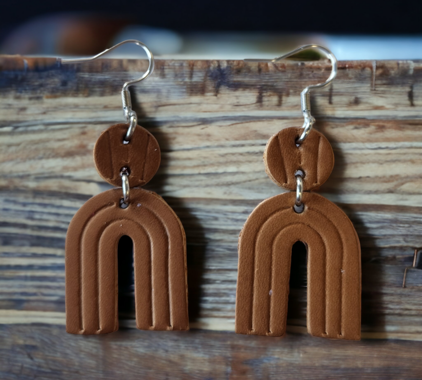 Embossed Arch Earrings