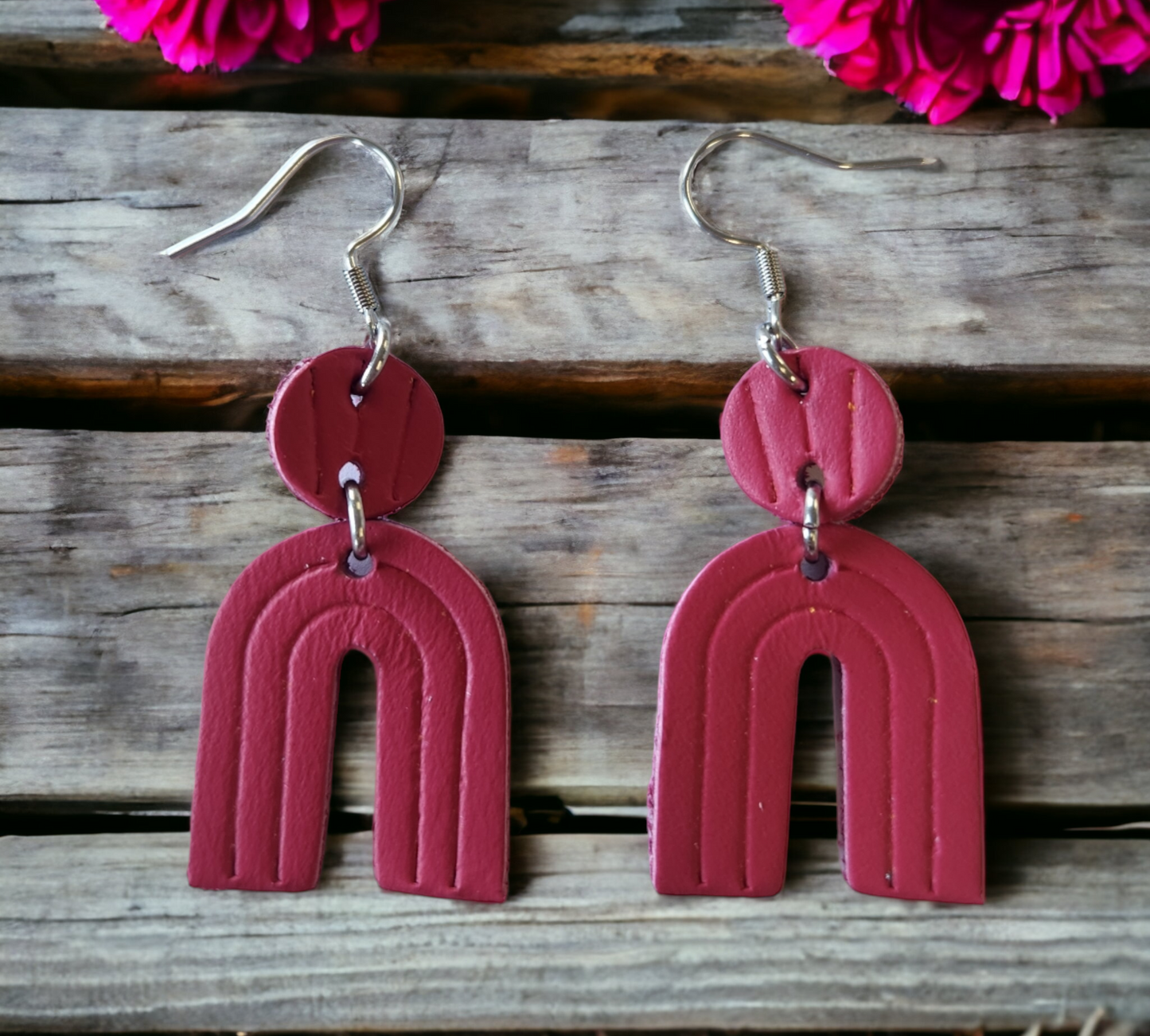 Embossed Arch Earrings