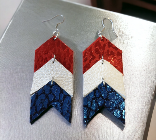 Red, White and Blue Chevron
