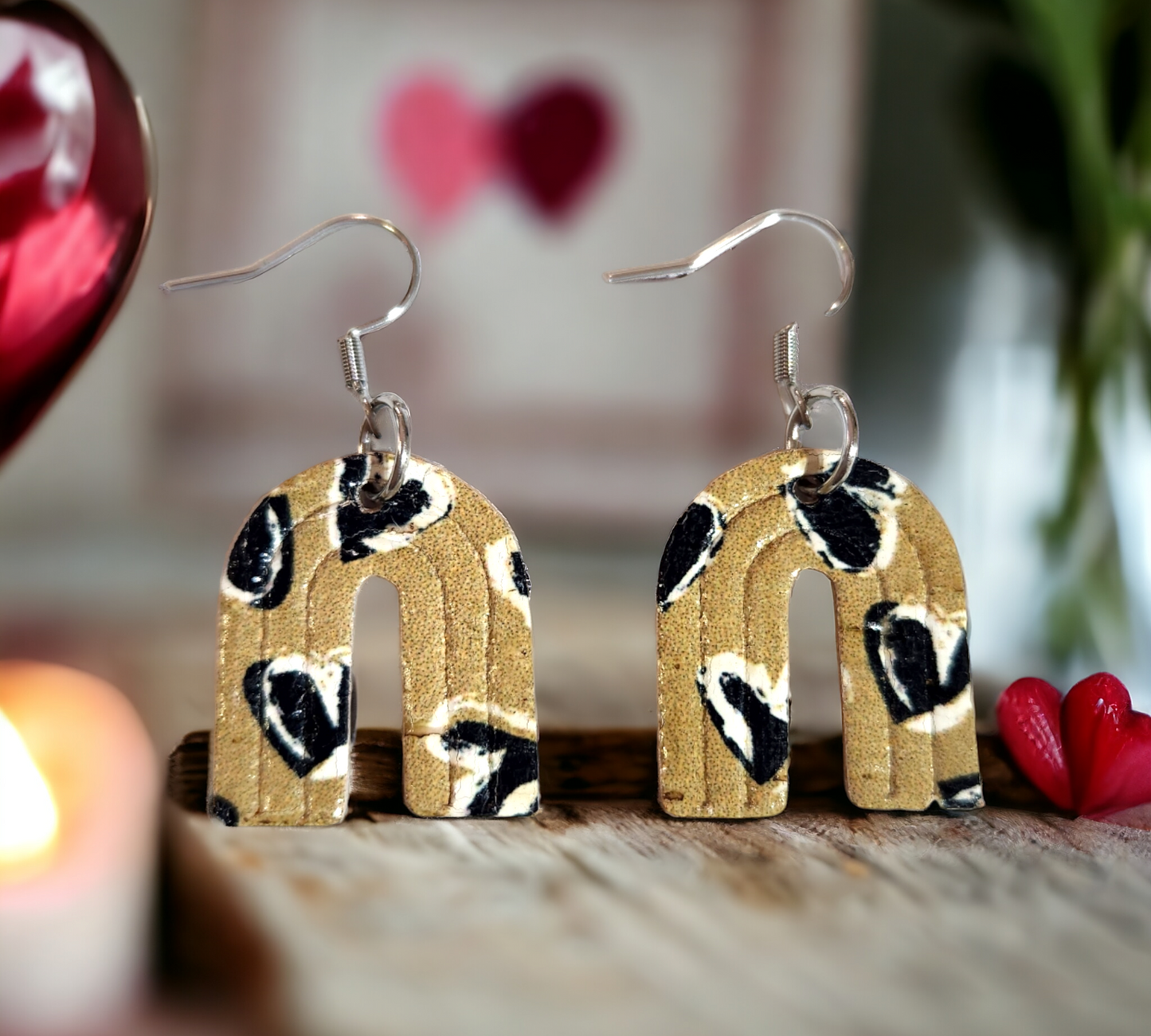 Embossed Heart Arches