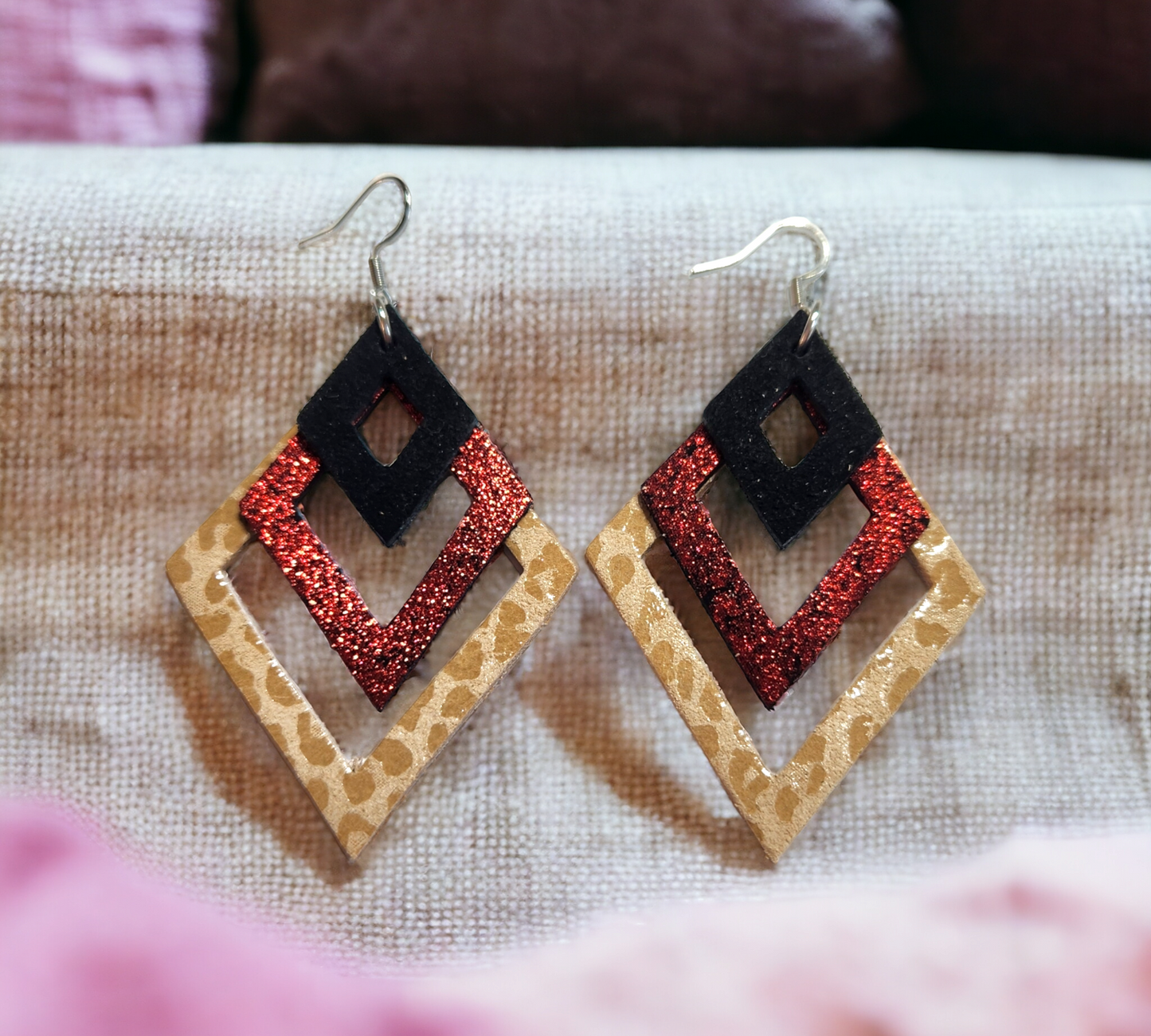 Diamond Cutout Dangles