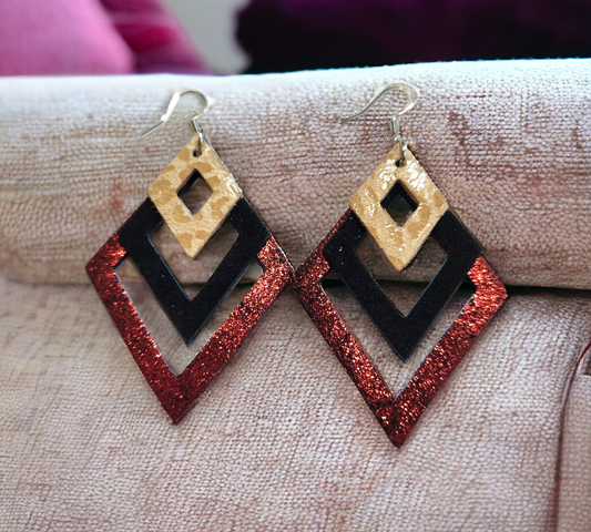 Diamond Cutout Dangles