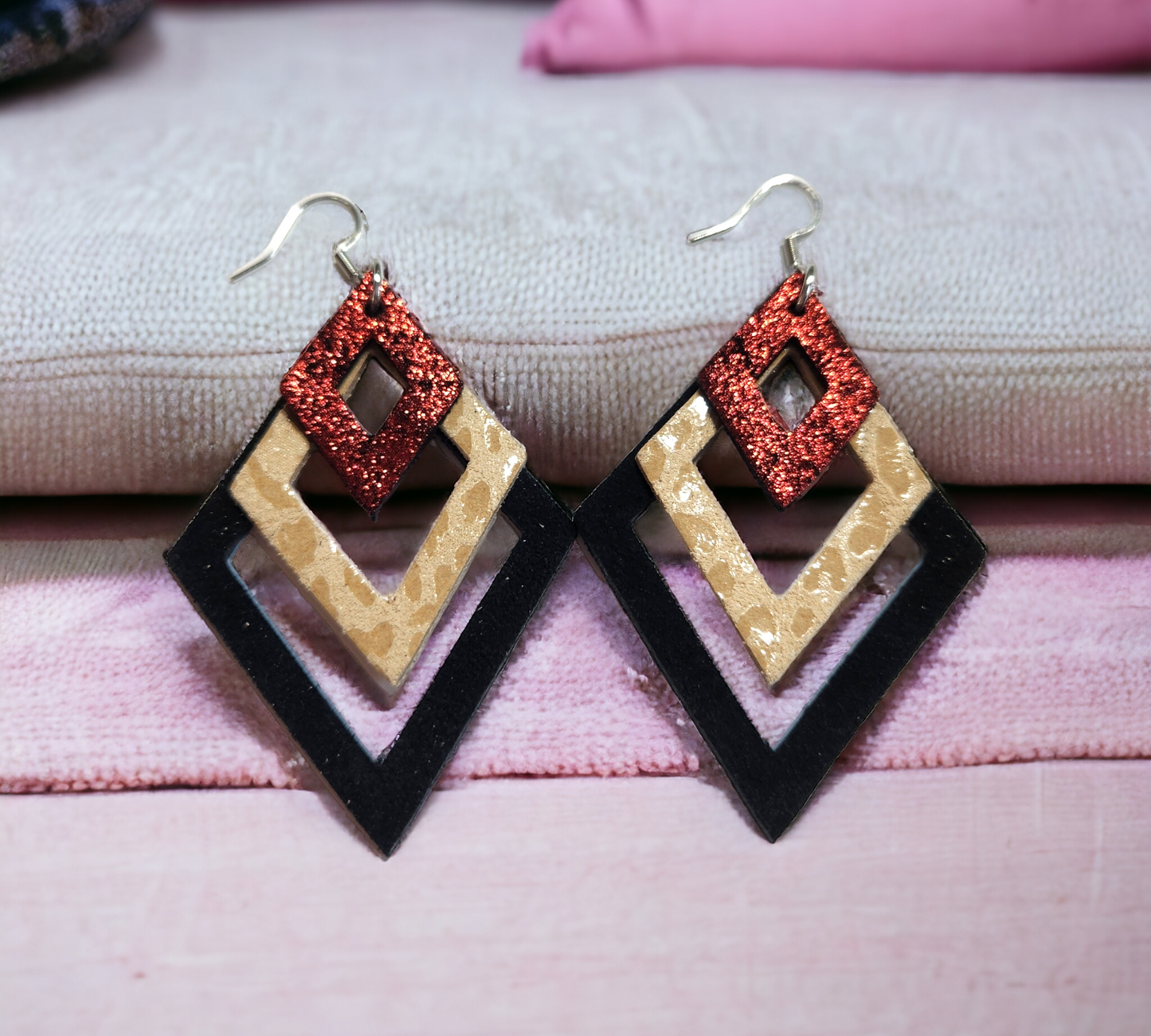 Diamond Cutout Dangles