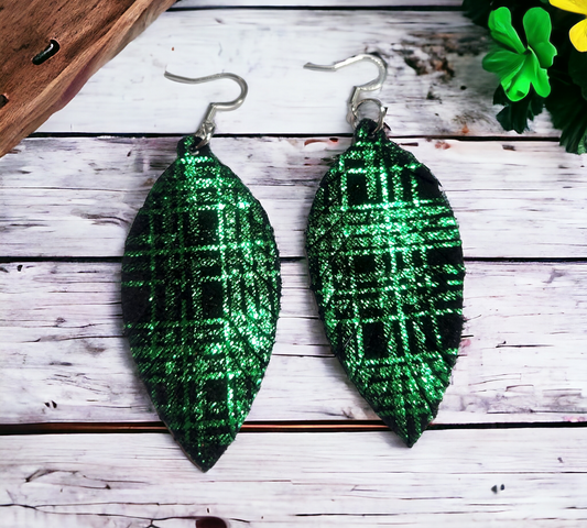 Green Shimmery Jessica Fringe