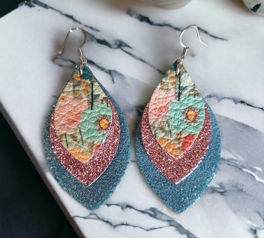 Spring Floral Stacked Diamond