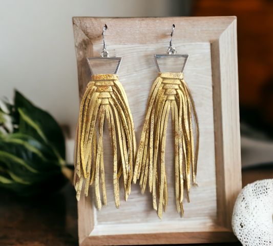 Yellow and Gold Braided Fringe