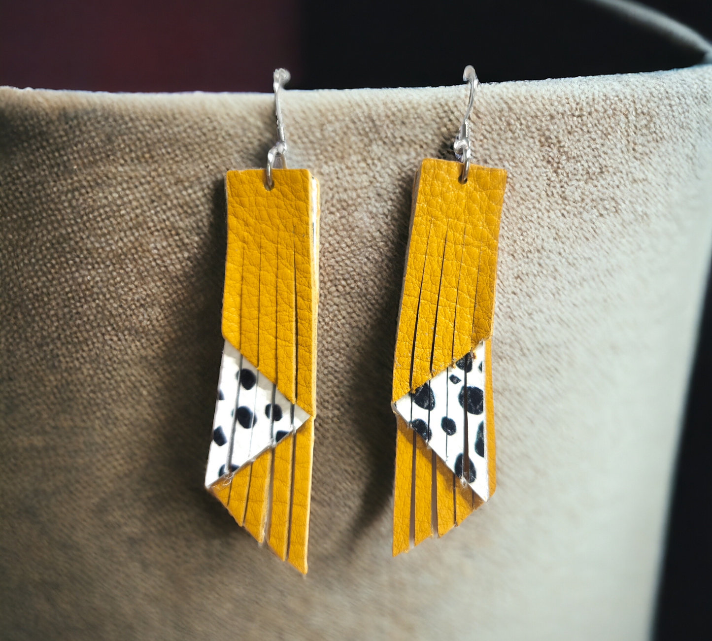 Mustard and Dalmatian Funky Fringe