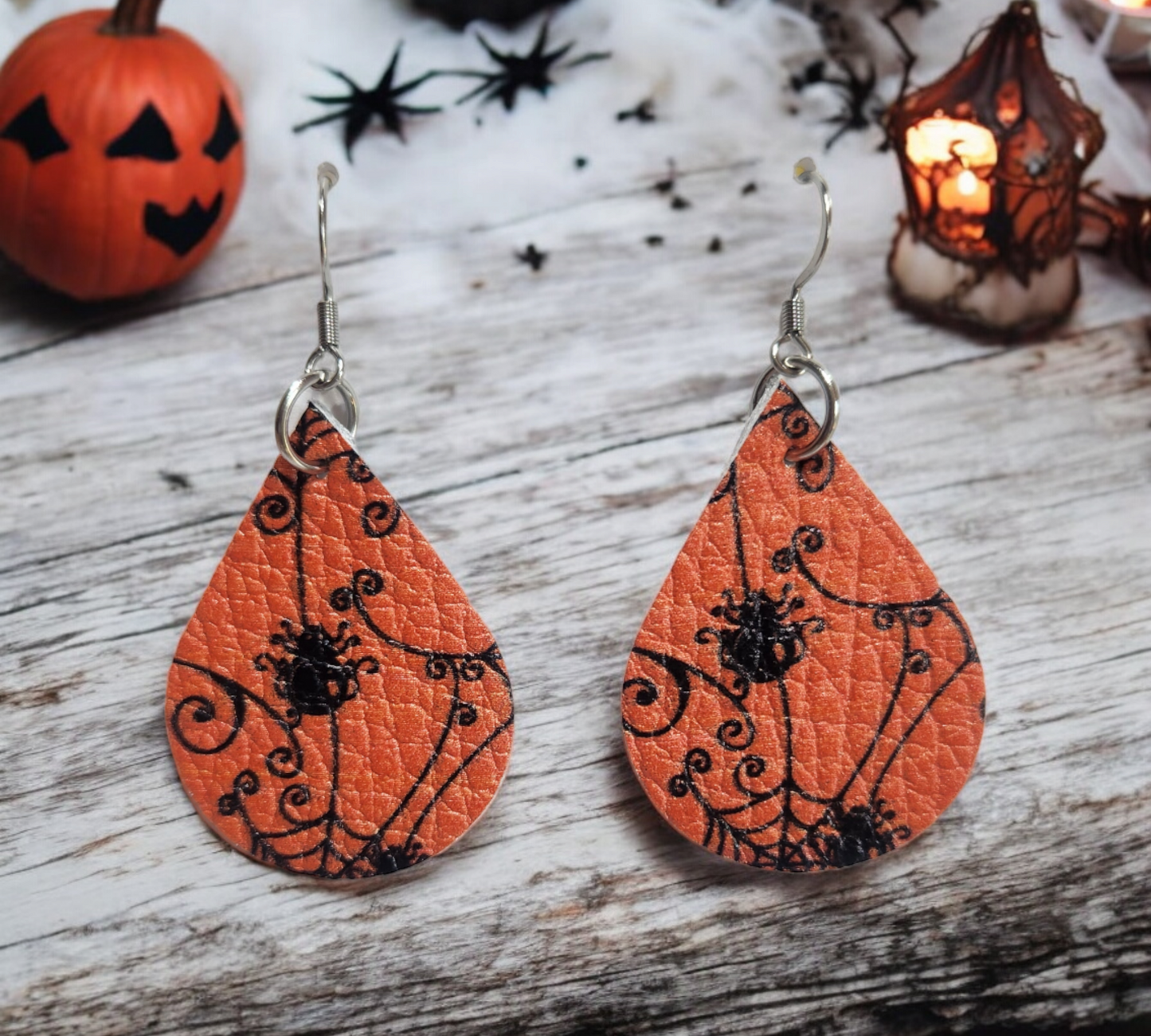 Spooky Orange Teardrops