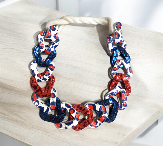 4th of July Leopard Headband