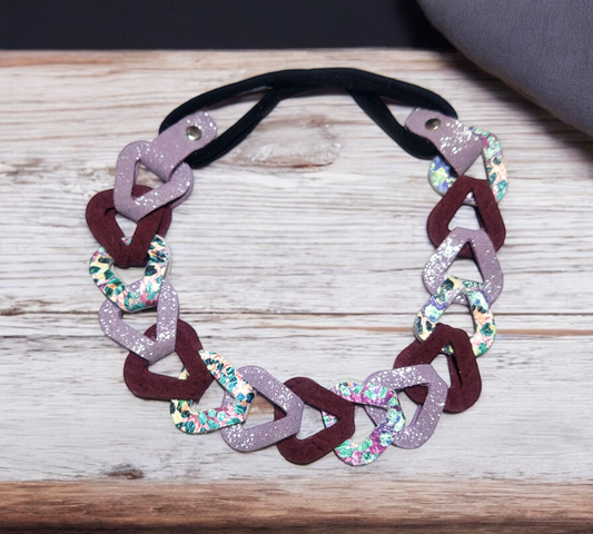 Purple Floral Headband