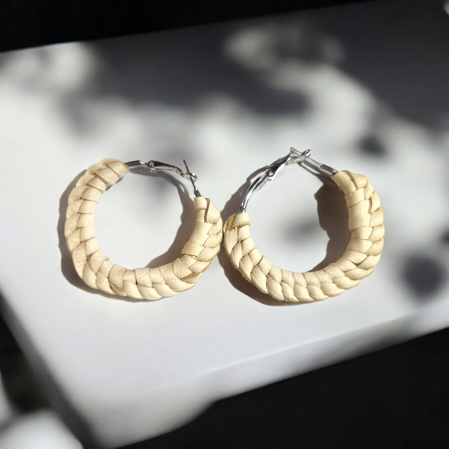 Braided Hoop Earrings (LG)
