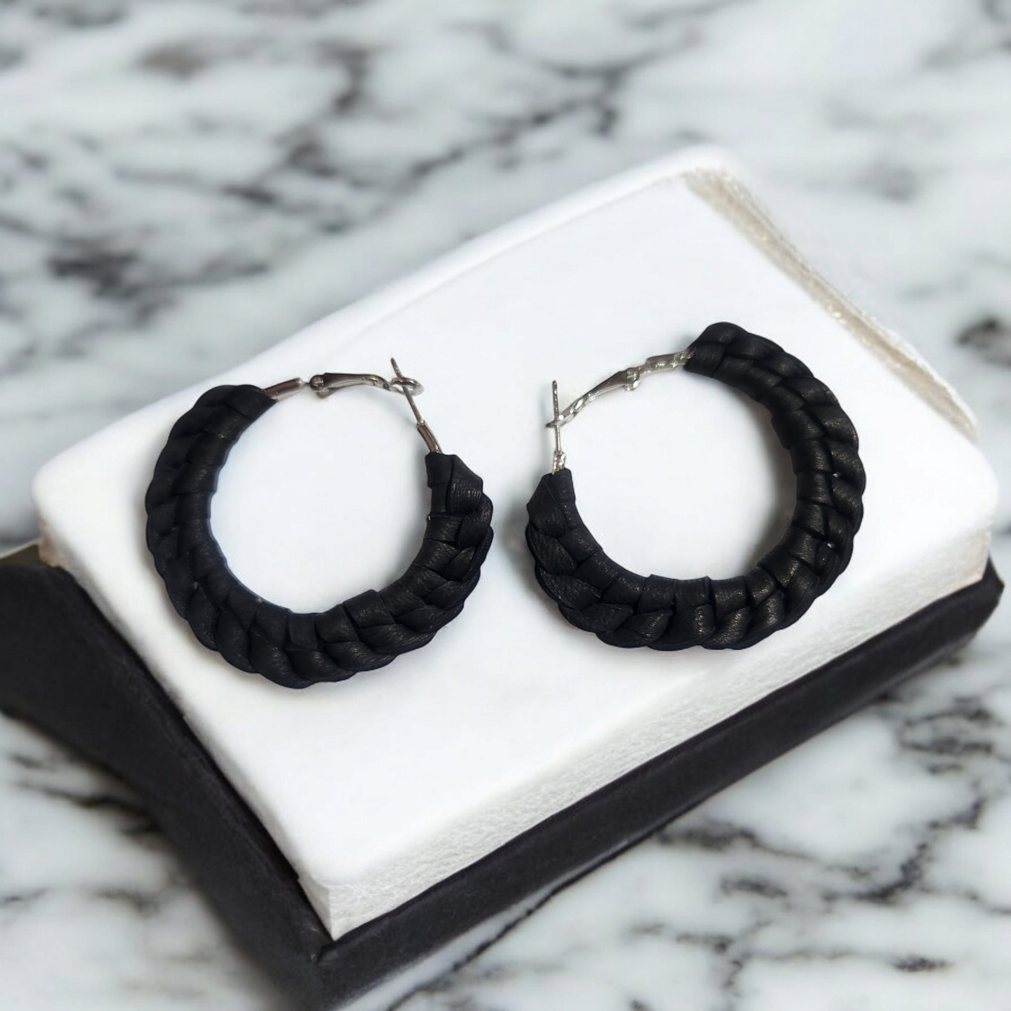 Braided Hoop Earrings (LG)
