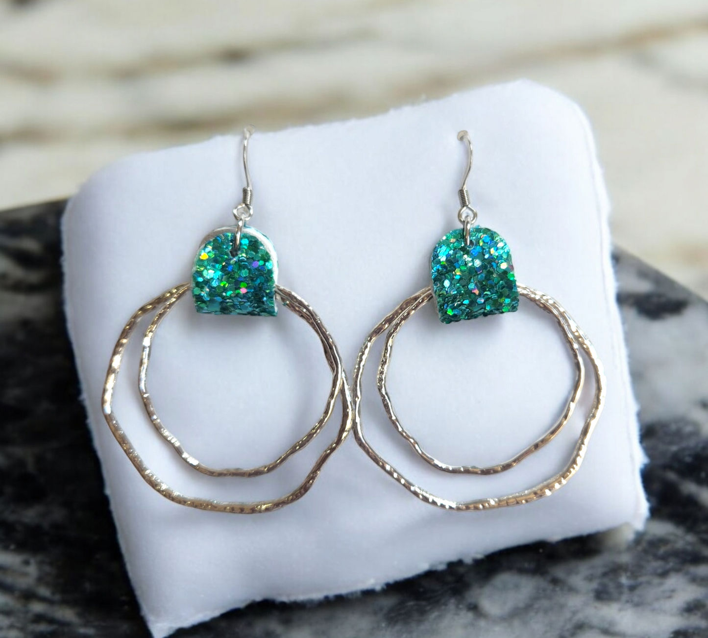 Leather wrapped hoops