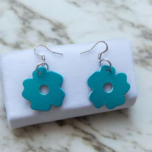 Teal mini boho flower