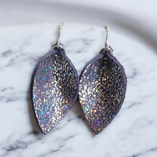 Folded Leaf Earrings