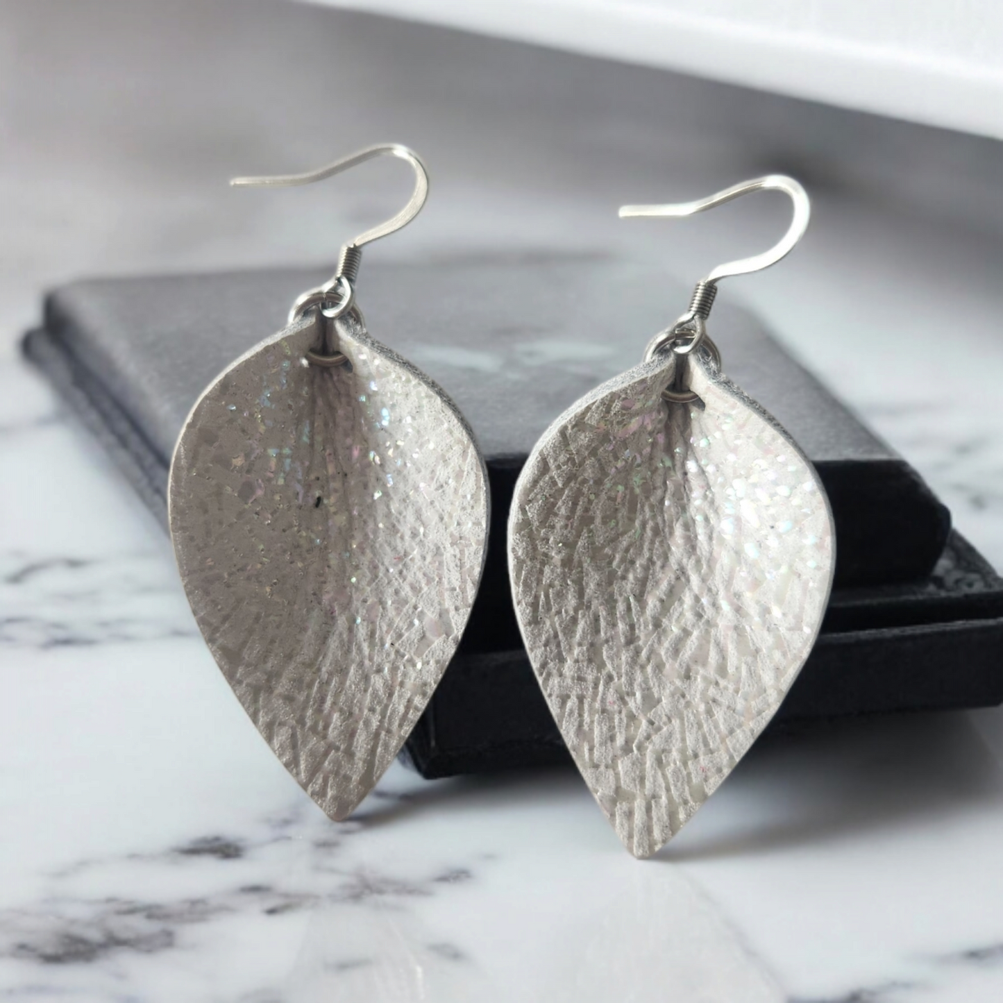 Folded Leaf Earrings