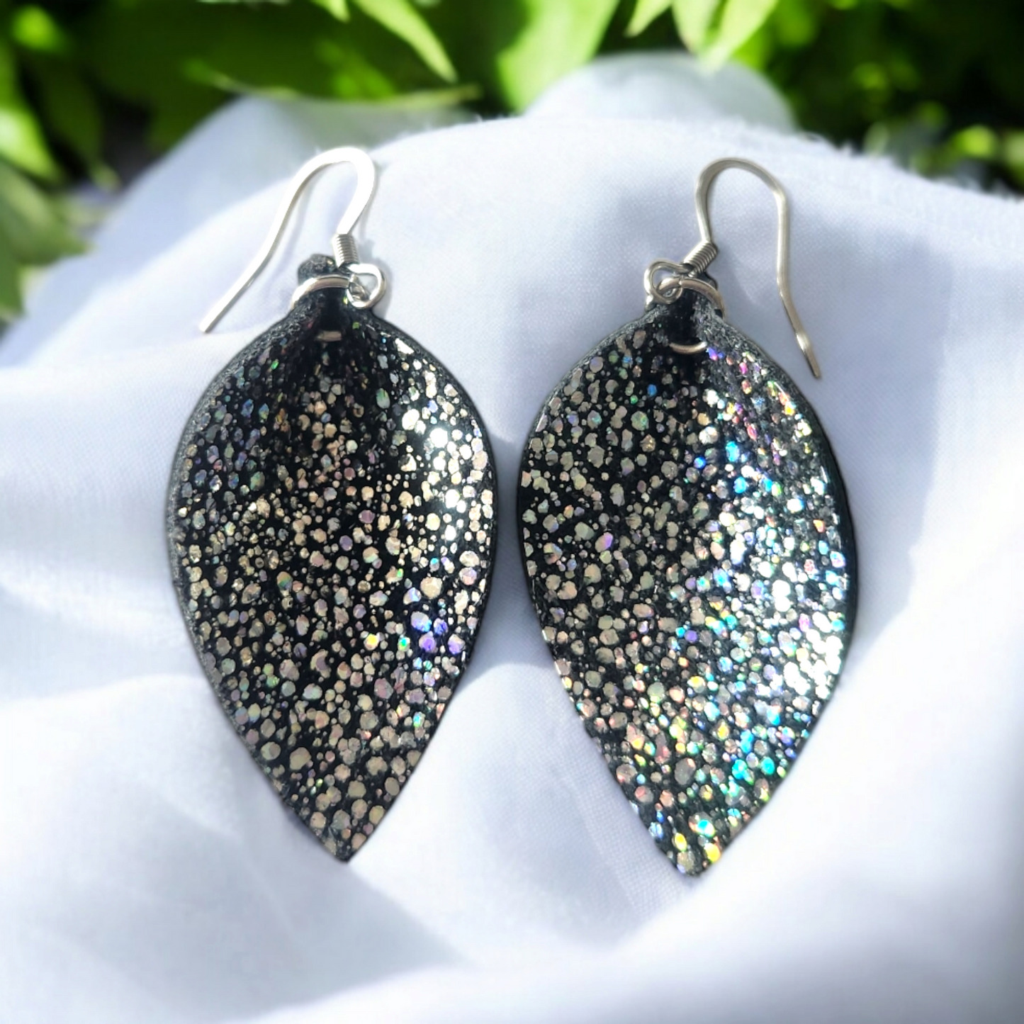 Folded Leaf Earrings