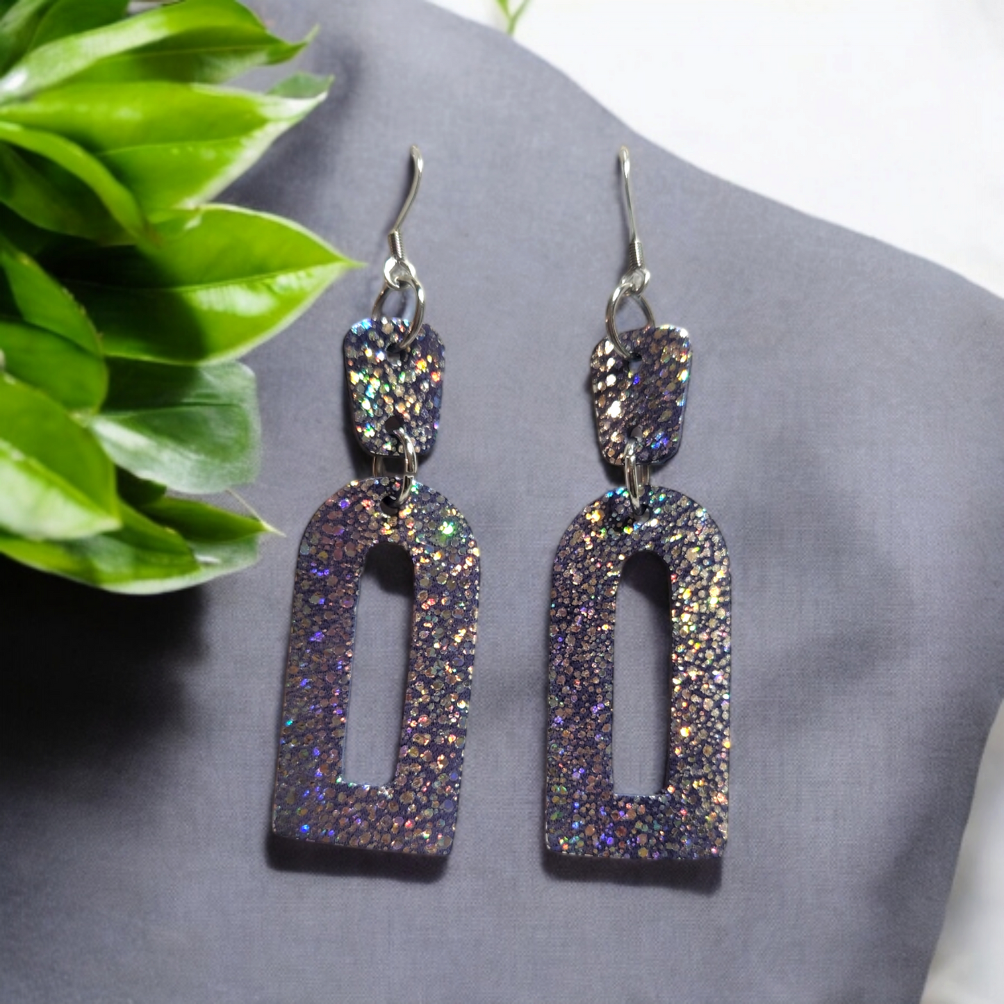 Purple Geo Dangles