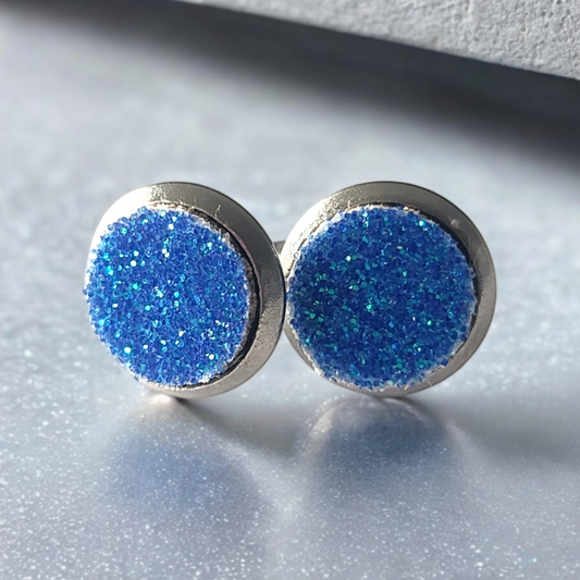 Ocean Teal Blue Studs