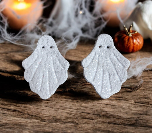 Bougie Ghost Shimmery silver leather