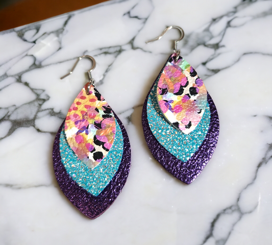 Water color stacked diamond