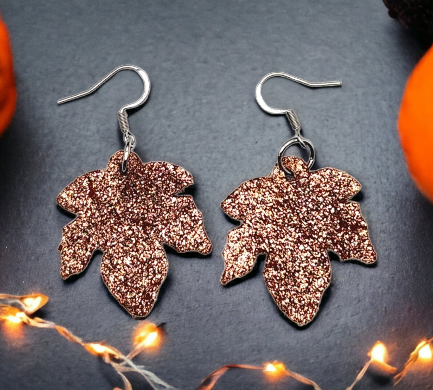 Shimmery Brown Maple leaves