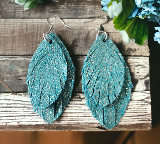 Turquoise Sparkle Diamond Fringe