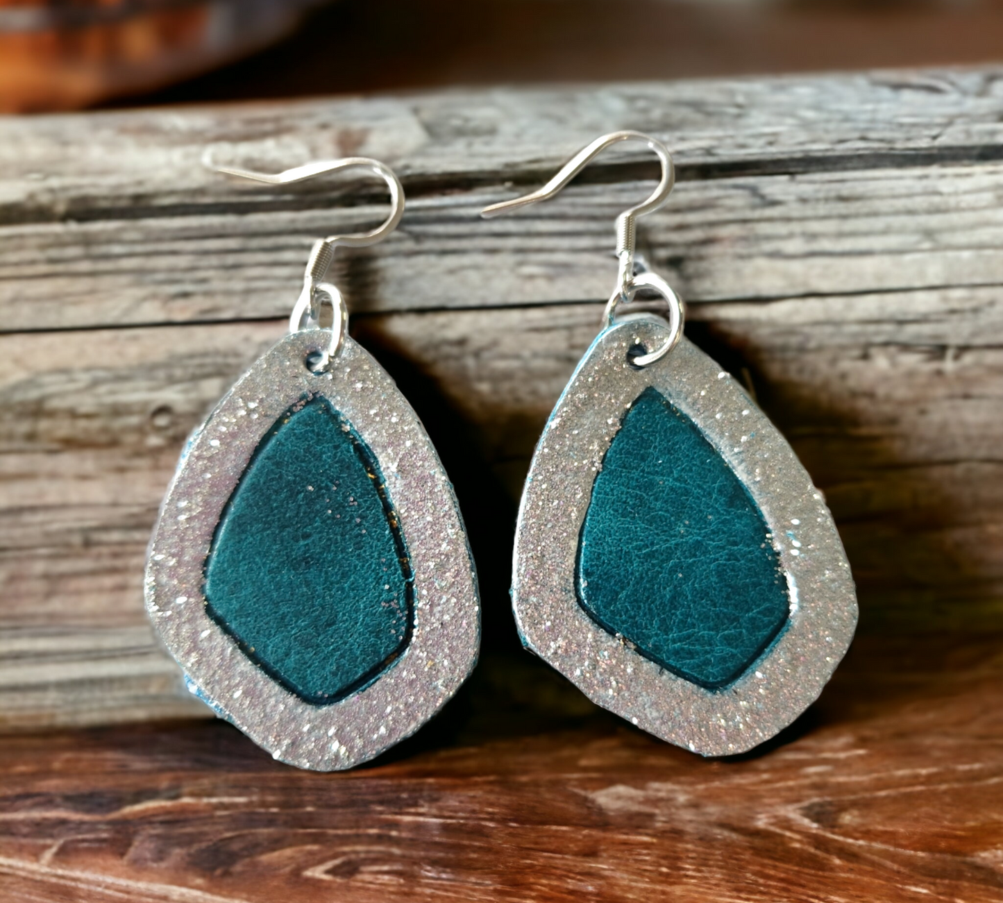 Embossed Painted Earrings