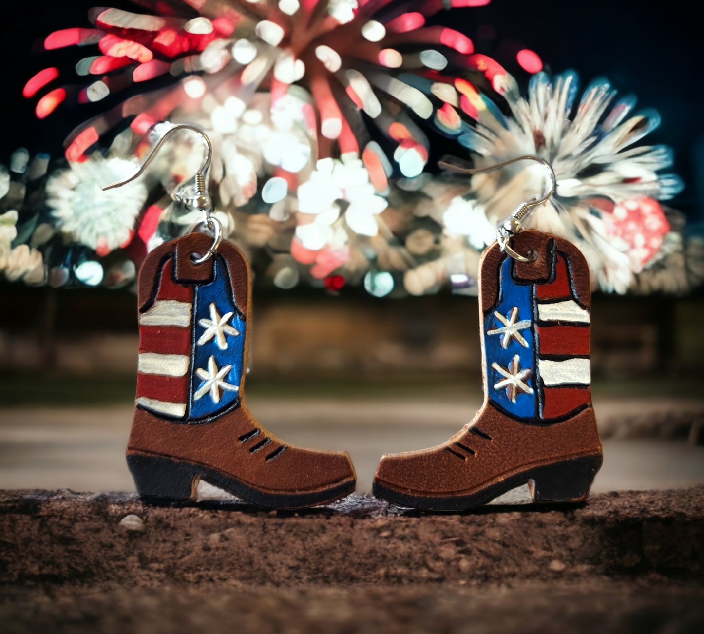 Stars and Stripes Cow Girl Boots