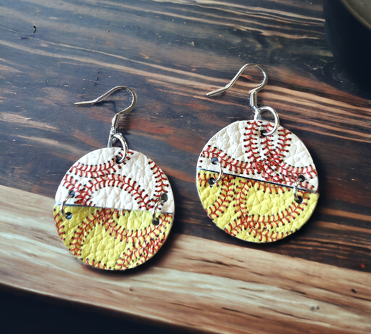 Baseball and Softball Earrings
