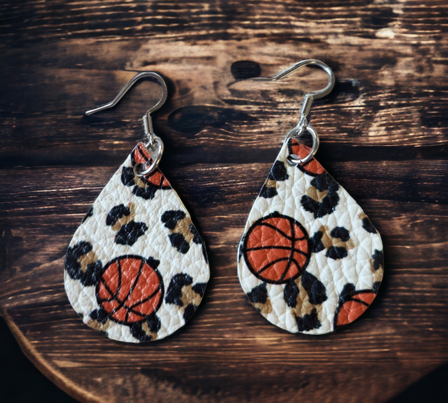 Basketball and Leopard Teardrops