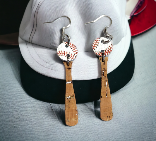 Baseball Bat Earrings